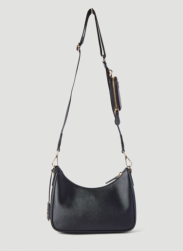 Prada Re-Edition Saffiano Shoulder Bag Black pra0245073