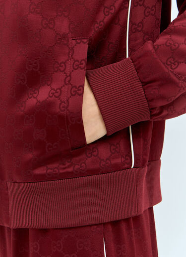 GG Jacquard Zip-Up Jacket Gucci GG Jacquard Zip-Up Jacket Red guc0257035