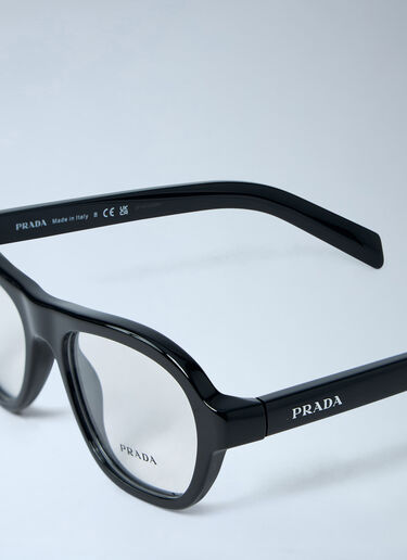 Prada Rectangular Acetate Eyewear Black lpr0362006