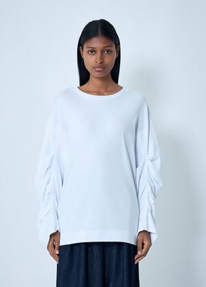 Dries Van Noten Ruched T-Shirt White dvn0262026