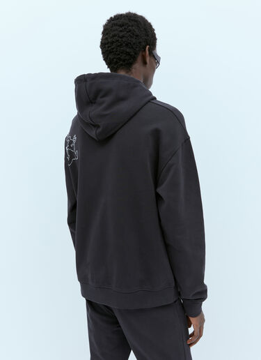 Carne Bollente Diamonds Cum Hooded Sweatshirt Black cbn0354002