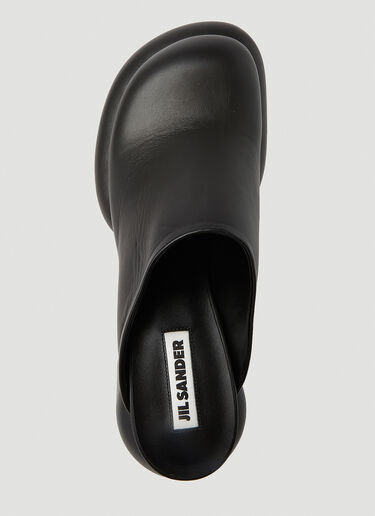Jil Sander Tubular Mules Black jil0251036