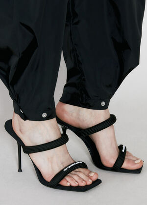 Alexander Wang Julie Tubular Heeled Sandals Black awg0255048