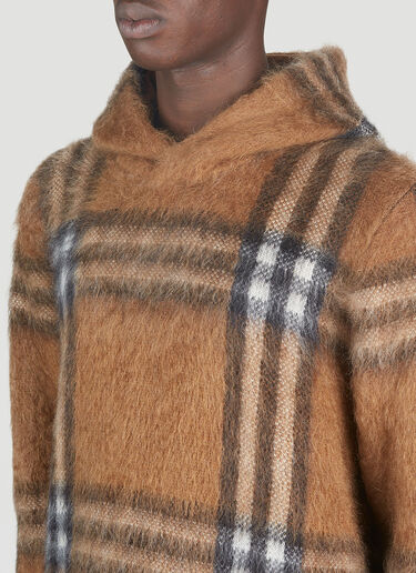 Burberry Malone Fluffy Check Sweater Brown bur0151009