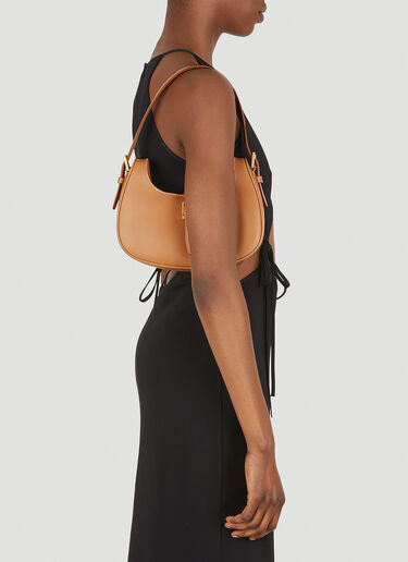 Saint Laurent Le Fermoir Hobo Shoulder Bag Brown sla0247153