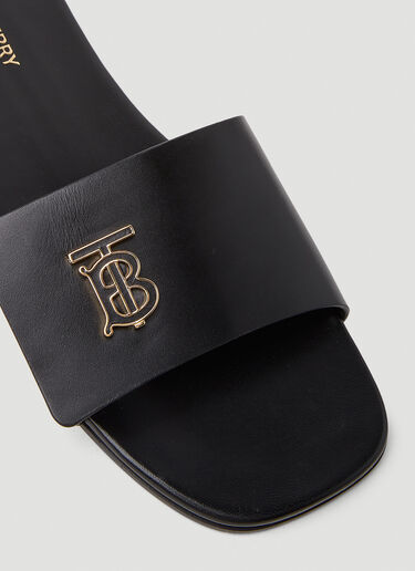 Burberry TB Monogram Slides Black bur0251076