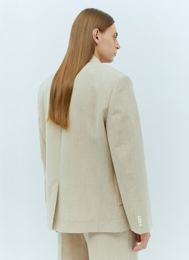 La Veste Titolo Blazer Jacquemus La Veste Titolo Blazer Beige jac0156001