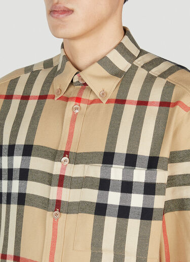 Burberry Classic Check Shirt Beige bur0151010