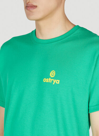 Ostrya 코어 로고 이퀴 티셔츠 그린 ost0152003