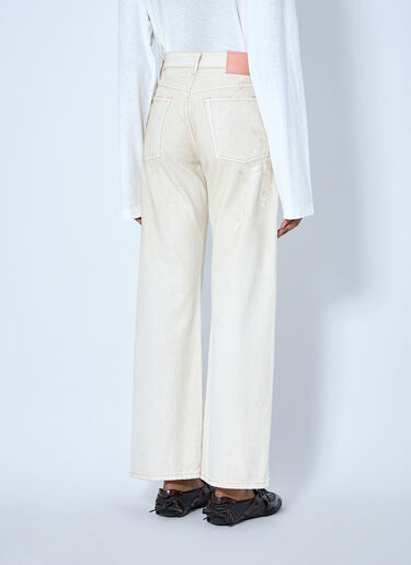 Acne Studios 2021F Regular Fit Jeans Cream acn0265010