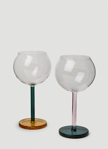 Sophie Lou Jacobsen Bilboquet Set of Two Wine Glasses Multicolour spl0351010