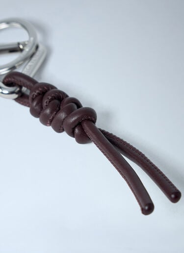 Bottega Veneta Triangle Keyring Burgundy bov0163006