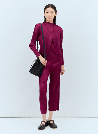 Pleats Please Issey Miyake Monthly Colors: May 上衣 酒红色 plp0257015