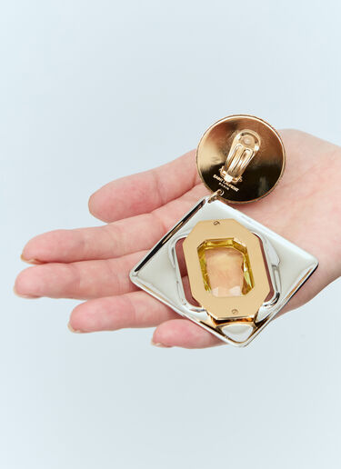 Saint Laurent Geometric Earrings Gold sla0256030