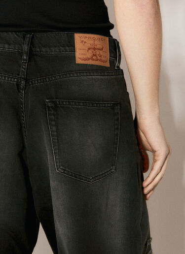 Y/PROJECT Paris' Best Patch Jeans Black ypr0156035