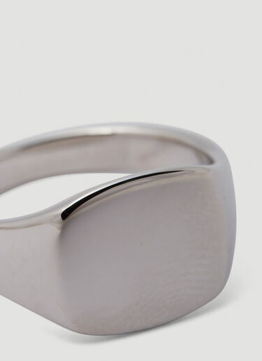 Tom Wood Cushion Mini Signet Ring Silver tmw0349020