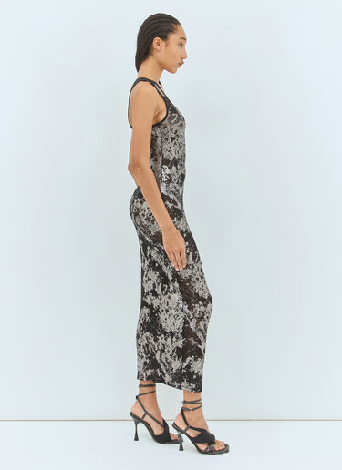 SAVAGE X DIESEL Fishnet-Sleep-Slip Dress Black dsf0258017