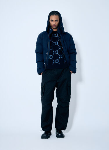 Gucci GG Intarsia Knit Sweater Navy guc0159036
