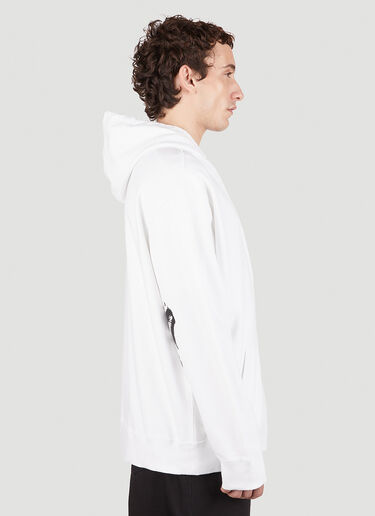 Raf Simons Logo Patch Hooded Sweatshirt White raf0151004