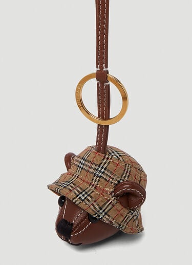 Burberry Thomas Bear With Hat Keyring Beige bur0251072