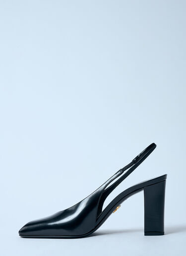 Prada Decolette Leather Heels Black pra0259004