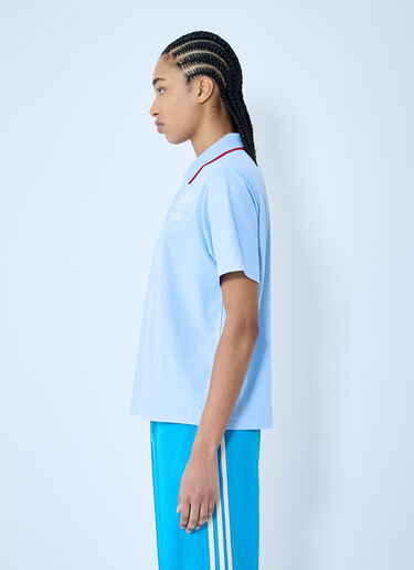 adidas by Wales Bonner 徽标图案 polo 衫 蓝色 awb0359020