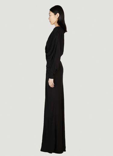 Cut Out Dress Saint Laurent Cut Out Dress Black sla0252002