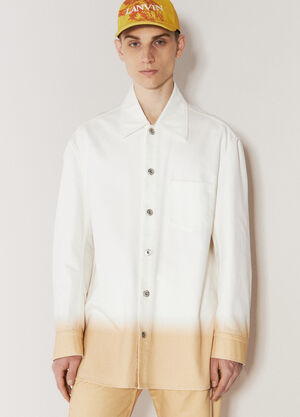 Lanvin Gradient-Effect Shirt Black lnv0158002