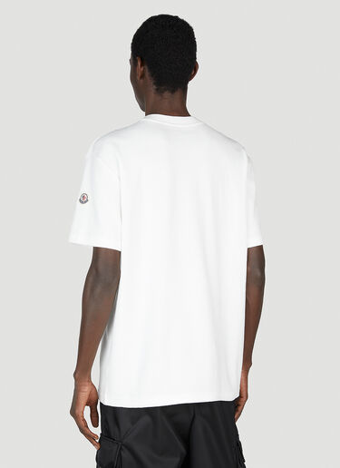 Moncler 徽标刺绣 T 恤 白色 mon0151003