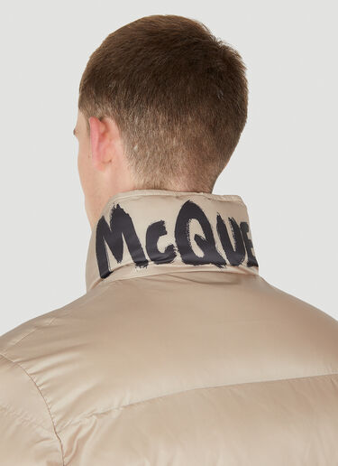 Alexander McQueen グラフィティ トリム パッド入りジャケット ベージュ amq0149001
