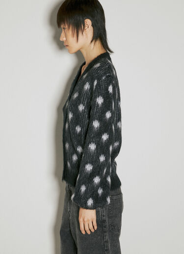 Polka Dot Knit Cardigan Marni Polka Dot Knit Cardigan Black mni0254001