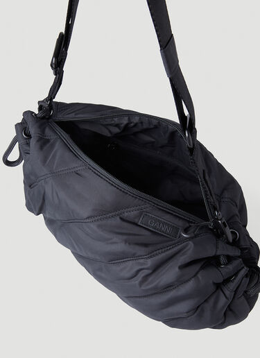 GANNI 绗缝 Tech Duffle 单肩包 黑 gan0246115