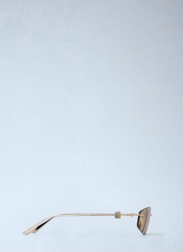 LN-CC® - Balenciaga: Nano D-Frame Sunglasses - Gold Balenciaga Nano D-Frame Sunglasses Gold bal0265049