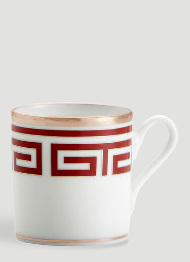 Ginori 1735 Set of Two Labirinto Coffee Cup Red wps0644452
