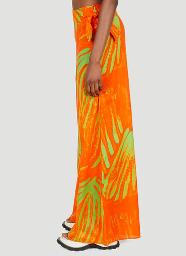 SIMON MILLER Lagga Abstract Leaf Print Pants Orange smi0249007