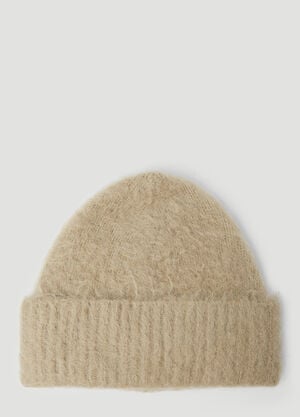 Acne Studios Fuzzy Beanie Hat Beige acn0154035