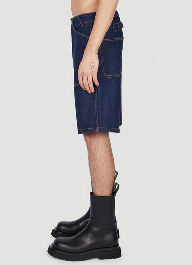 Rinse Sailor Denim Shorts Kenzo Rinse Sailor Denim Shorts Blue knz0152032