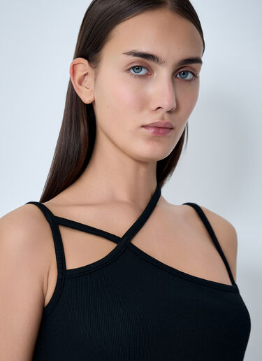Yohji Yamamoto String Detail Camisole Black yoy0262024
