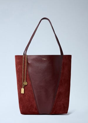 Chloé Spin Tote Bag Brown chl0262045