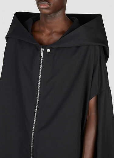 Rick Owens Hooded Cape Jacket Black ric0152004