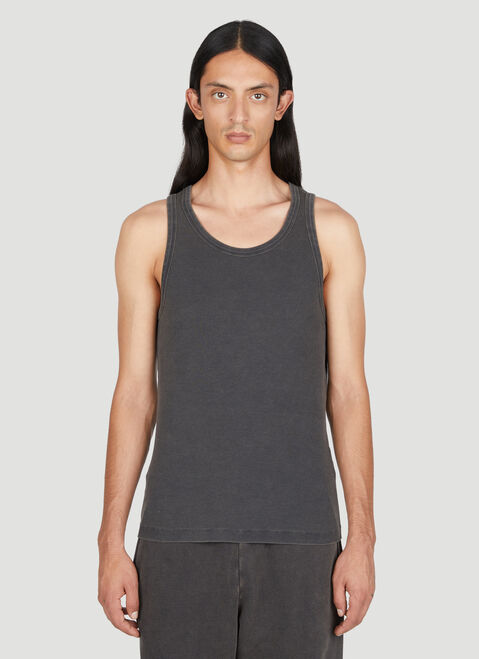 Entire Studios Washed Rib Tank Top Grey ent0353008