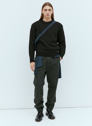 Lemaire Boxy Knit Sweater Black lem0154009