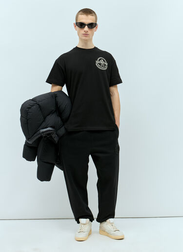 Moncler x Roc Nation designed by Jay-Z Logo Applique T-Shirt Black mrn0156008