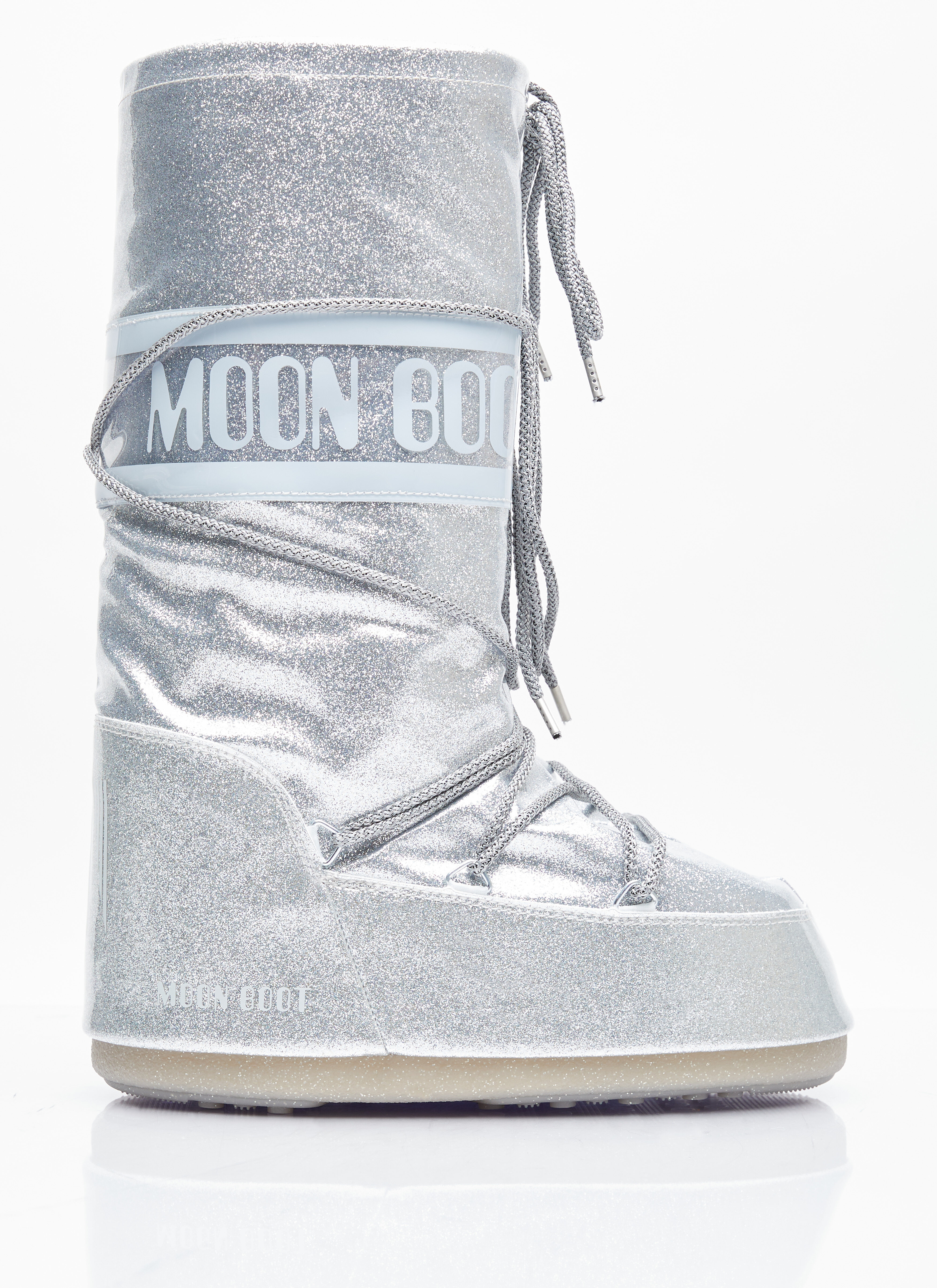 Moon Boot アイコングリッターブーツ ブラック mnb0355001