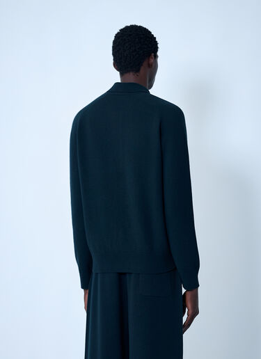Lacoste Logo Motif Polo Sweater Black lac0162001