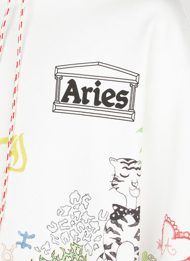 Doodle Hooded Sweatshirt Aries Doodle Hooded Sweatshirt White ari0152010
