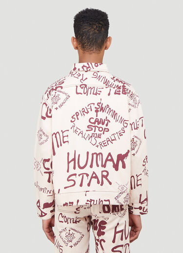 Come Tees Illustrative Snap Jacket Beige com0340001