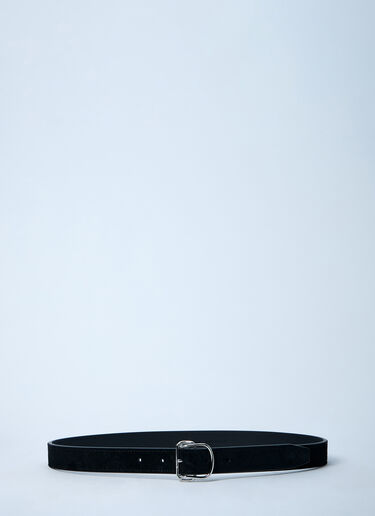 TOTEME Swirl Suede Belt Black tot0261051