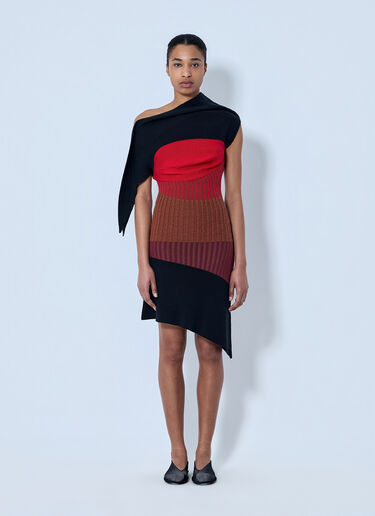 Kiko Kostadinov Lemoyne Knitted Dress Red kko0264007