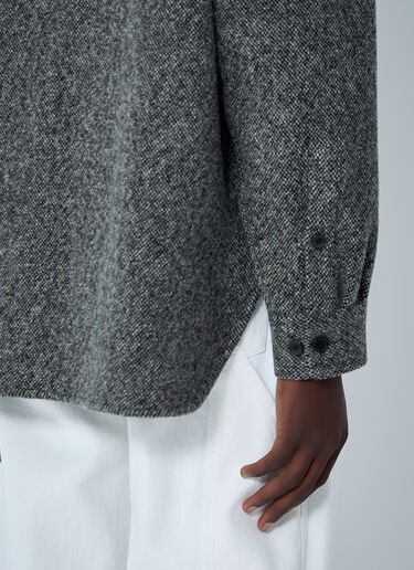 Herringbone Zip Jacket Dries Van Noten Herringbone Zip Jacket Grey dvn0162009